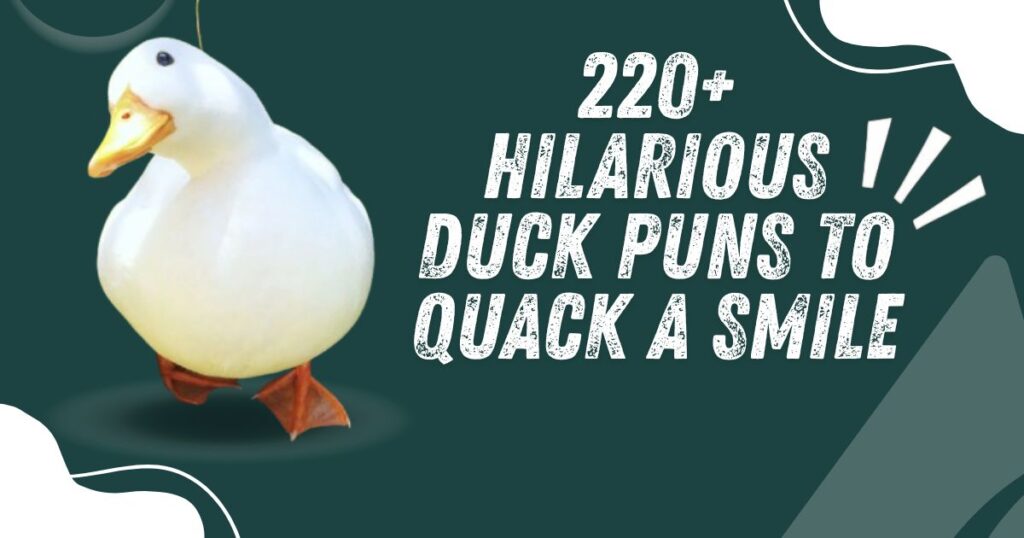 220+ Hilarious Duck Puns to Quack a Smile