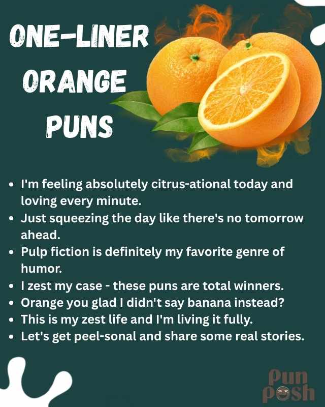 One-Liner Orange Puns