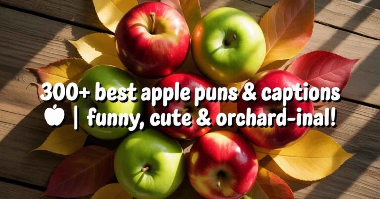300 Apple Puns: Short, Cute & Funny One-Liner Captions