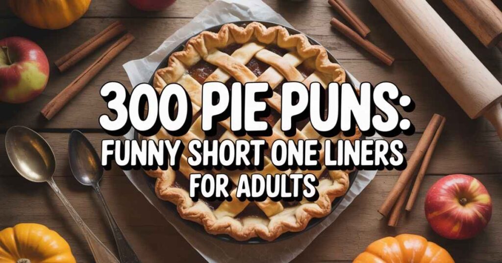 300 Pie Puns: Funny Short One Liners For Adults