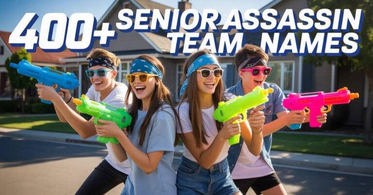 400+ Senior Assassin Team Names (Funny, Cool, Unique & More)